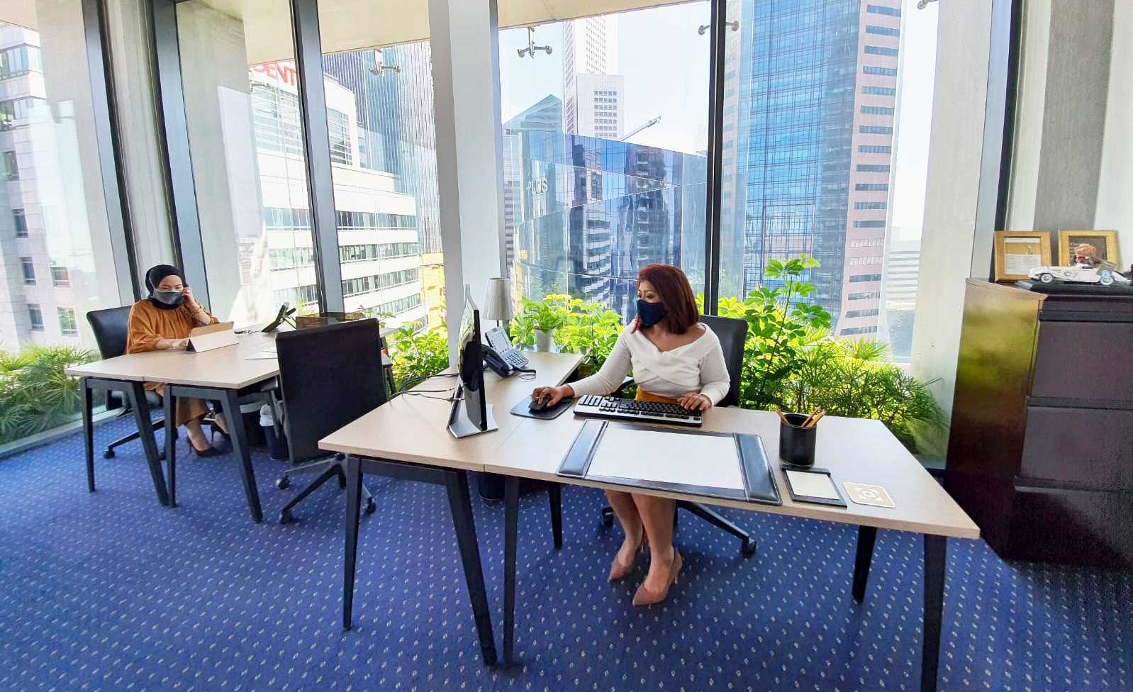 People meeting in a Serviced Office